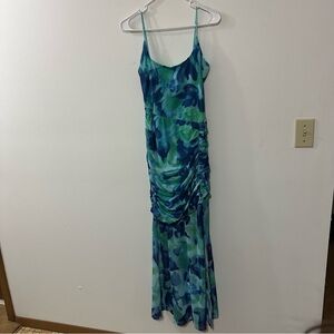 Hello Molly ALONG‎ THE REEF MESH MIDI DRESS GREEN Size Large New